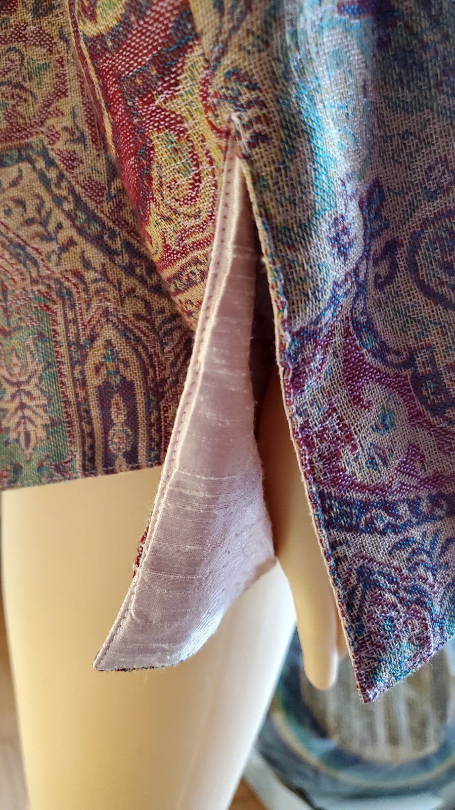 Soft Surroundings Brocade Jacket Medium(10-12) Wool/Silk. Cami Not Available.