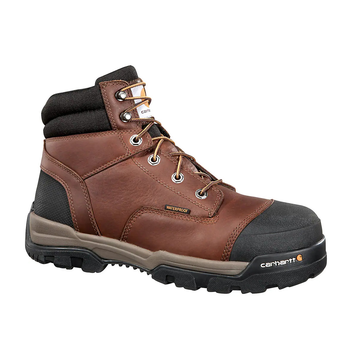 Carhartt Men’s Ground Force Waterproof 6″ Composite Toe Work Boot PEANUT OIL TAN