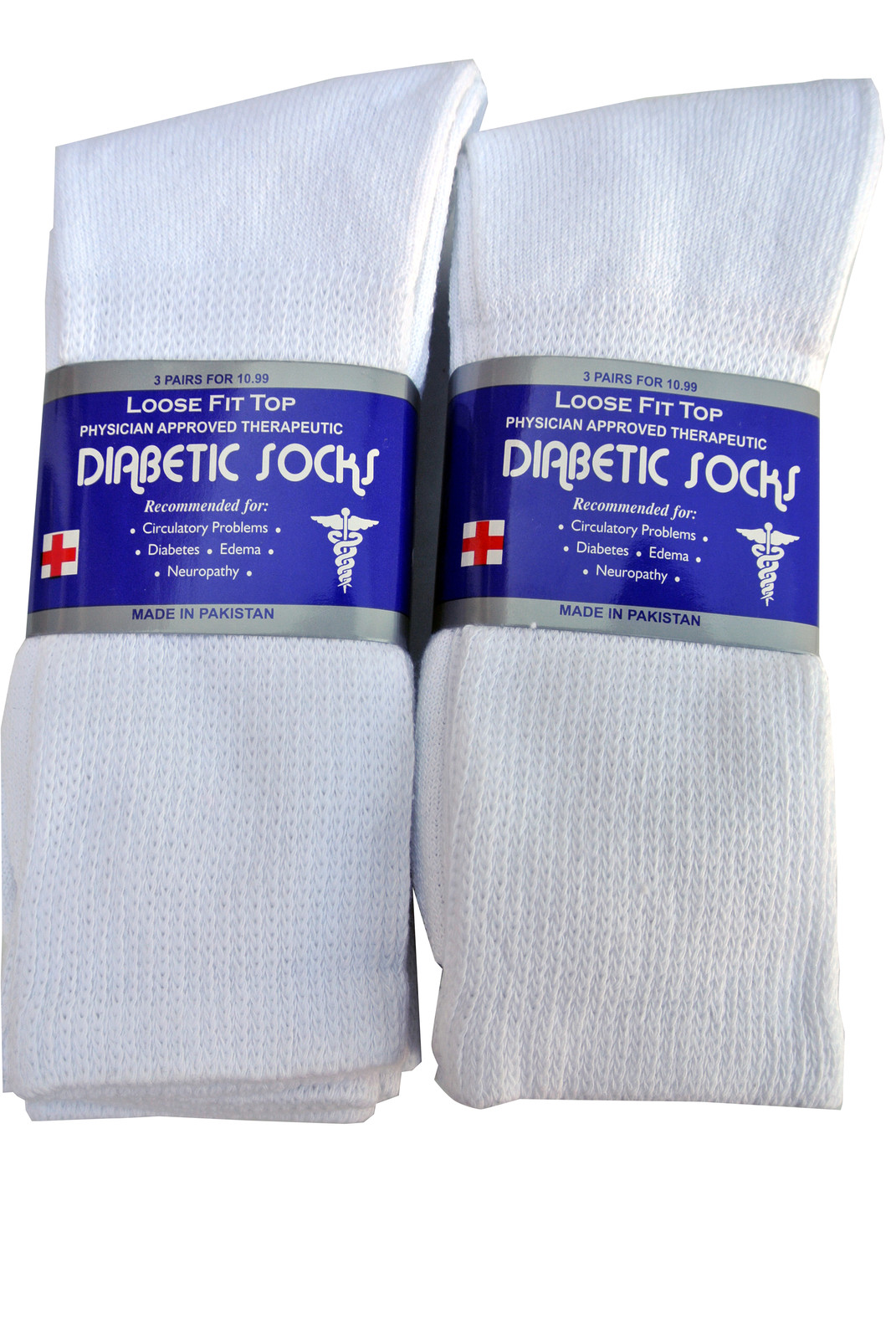 3, 6, or 12 Pairs Men’s Diabetic CREW circulatory Socks Health FREE SHIPPING