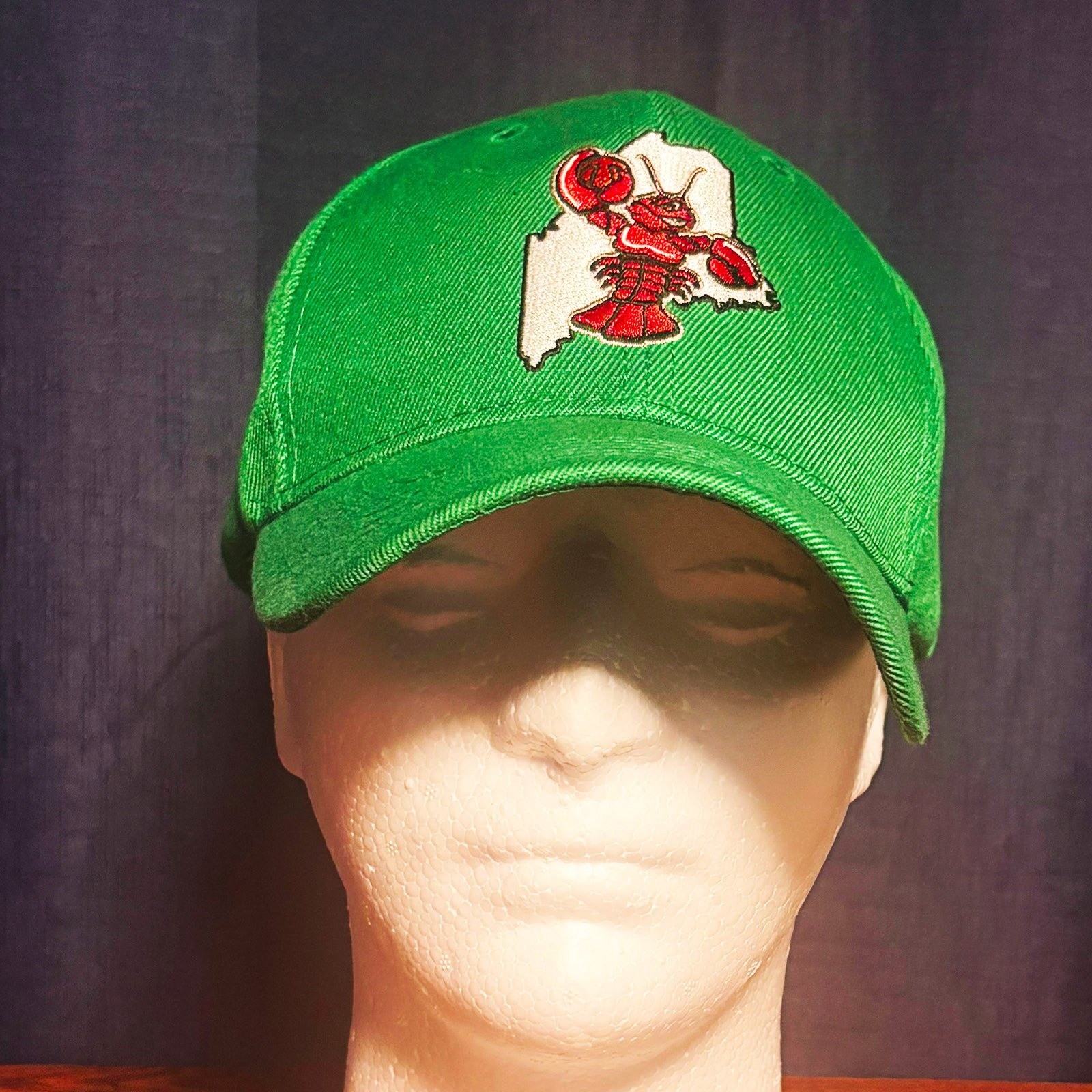 Maine Red Claws Green Snapback Hat Celtics NBA G League Lobster Logo Cap