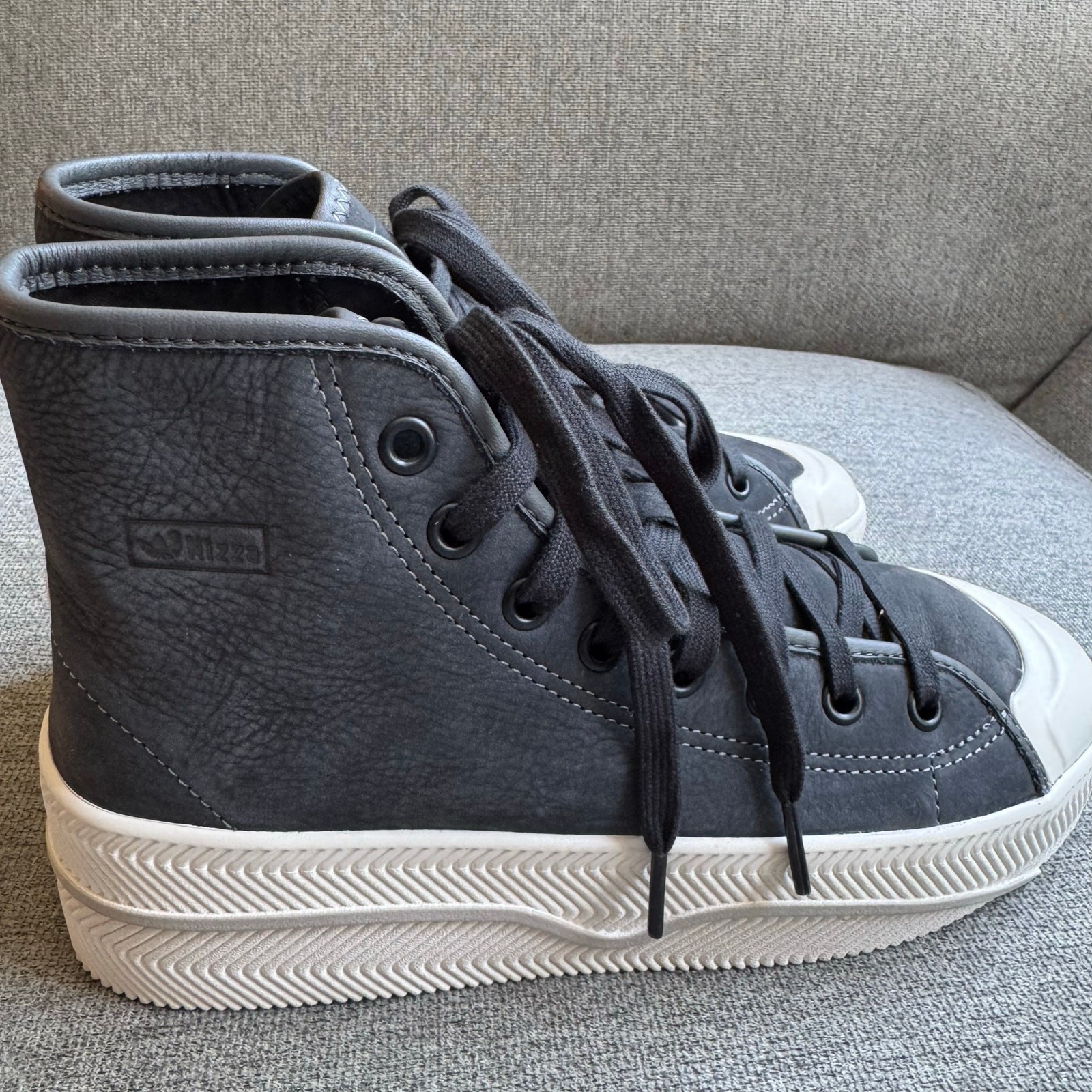 adidas Nizza 2 Leather Carbon Grey Sneakers Unisex Men’s Sz 7