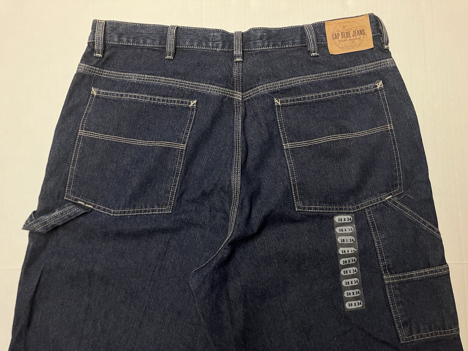 Vintage Gap Carpenter Jeans Mens Tag Size 38 Hemmed To 31 Wide Leg Skater Y2K