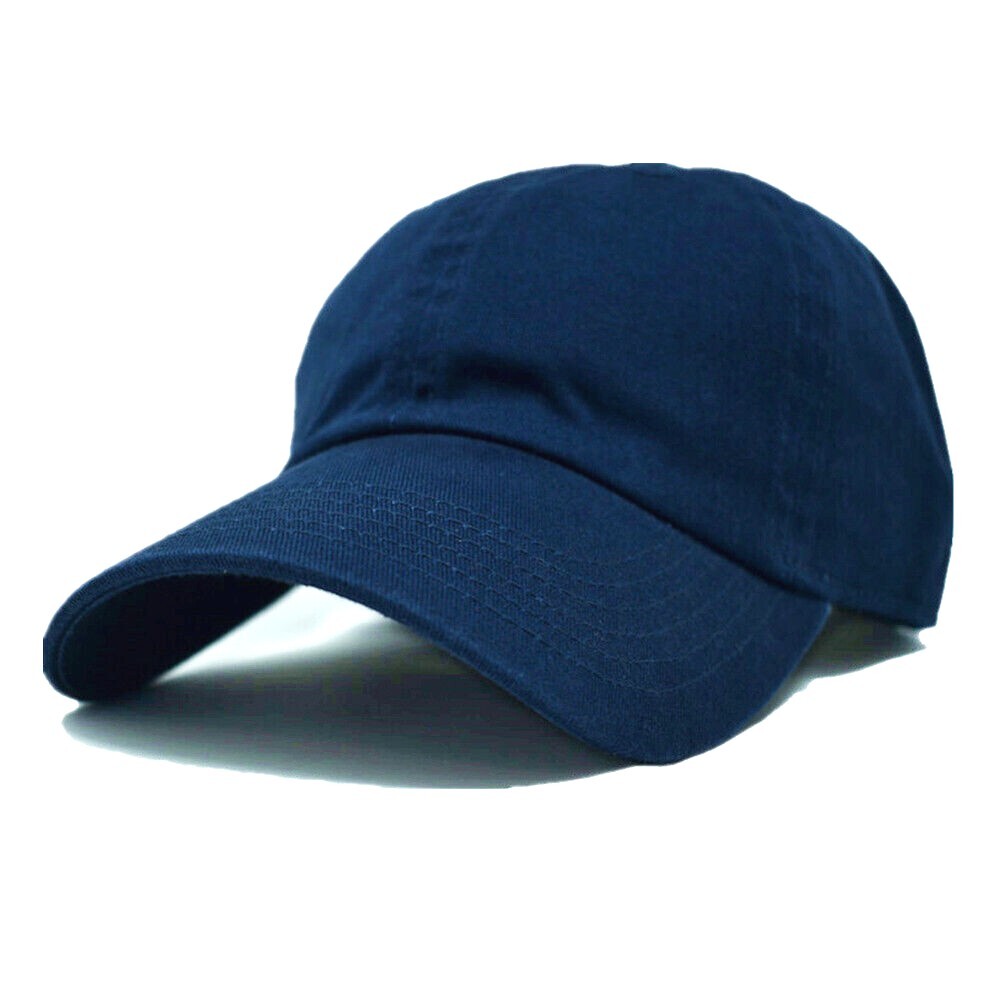 Polo Style Baseball Caps Hat Washed Adjustable Hats Cotton Plain Solid Ball Cap