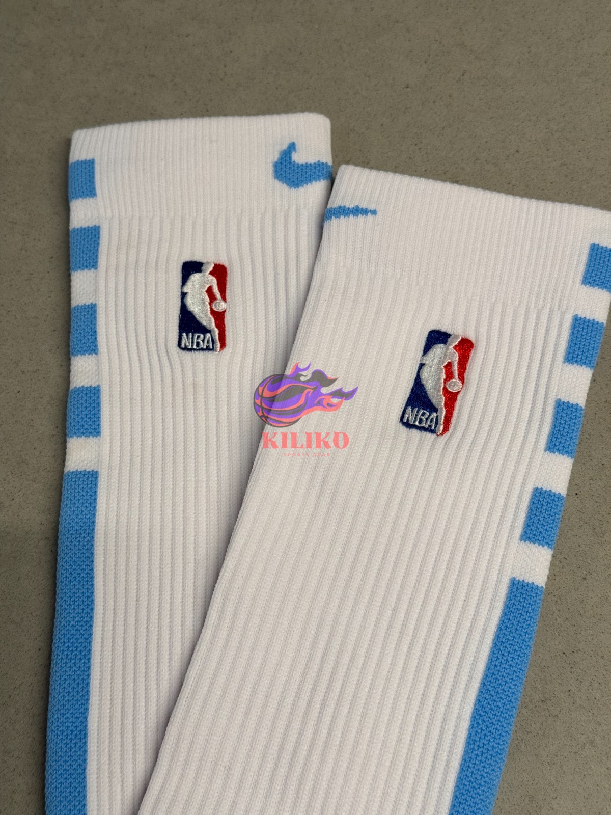 Nike NBA Authentics – White & Black – Knee Highs/Scrunchies
