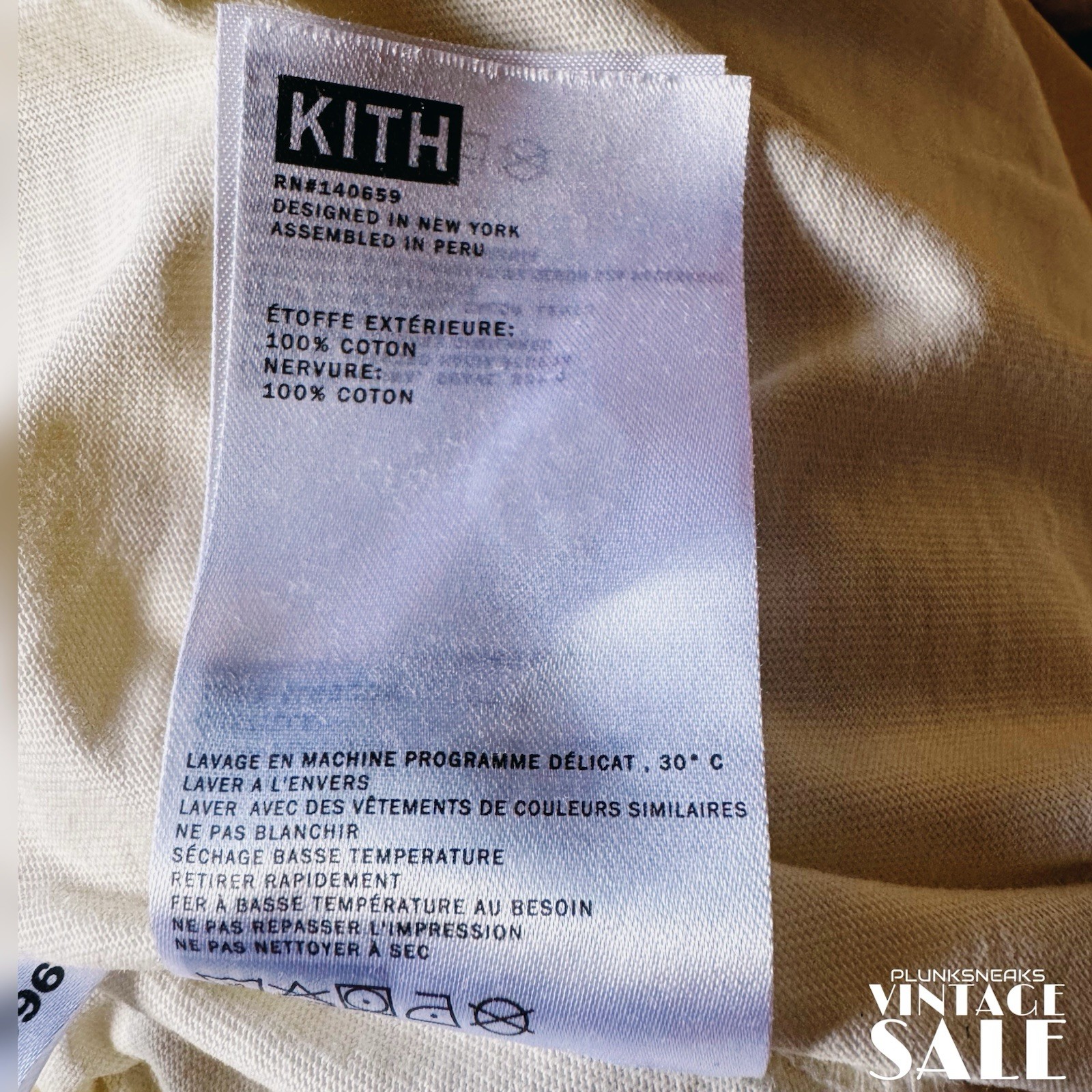 Kith Frank Lloyd Wright Foundation Drawing Tee • L • Sandrift •2023•SHIPS TODAY
