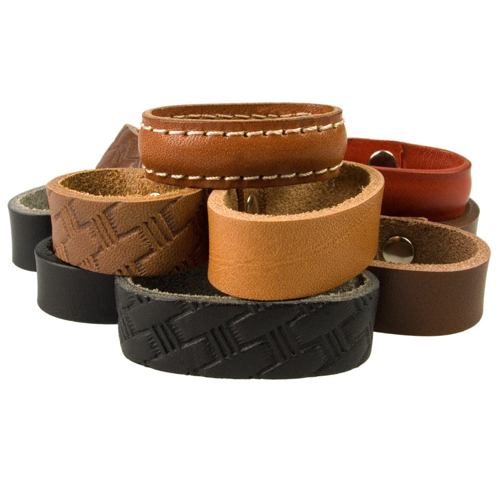 Full Grain Leather Belt Loops and Keepers – Many Sizes, Colours and Styles