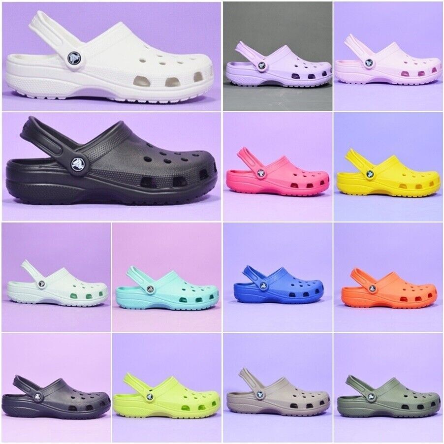 Unisex Crocs Classic Clog Sandals mens womens Shoes kids girls boys slippers