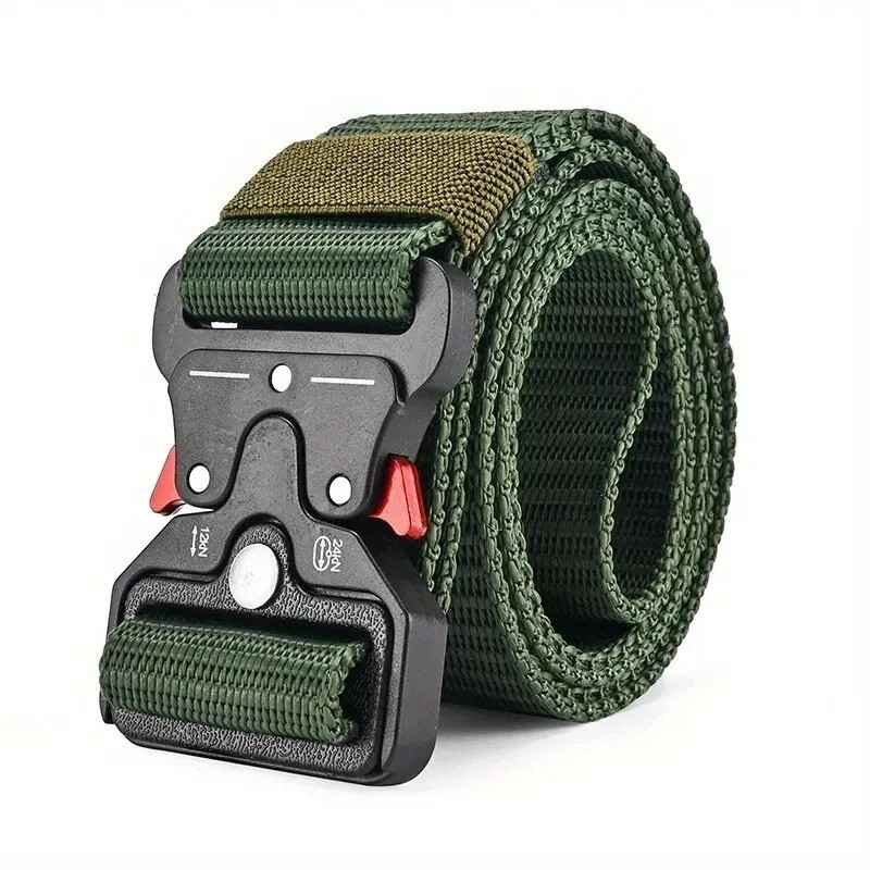Genuine Tactical Belt Quick Release Nylon Military Outdoor Sports Black Unisex