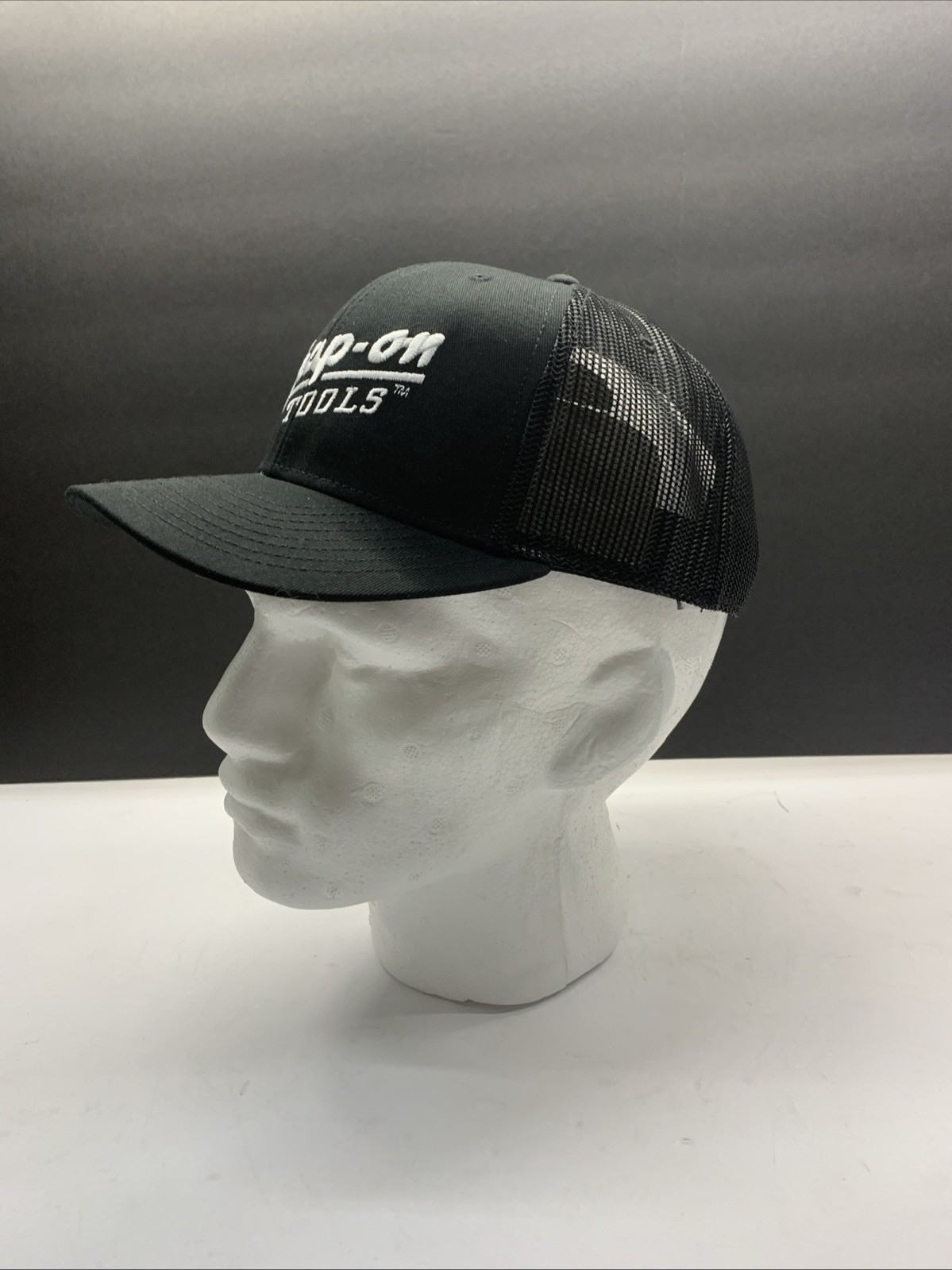 NEW Snap On Tools Hat Baseball Cap Black White Embroidered Vintage Style Logo