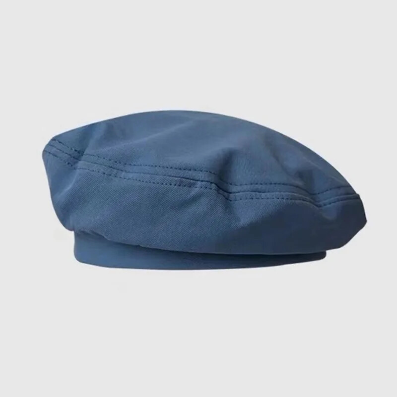 Cotton Berets Solid Vintage French Octagonal Forward Peaked Hats Painter Hat