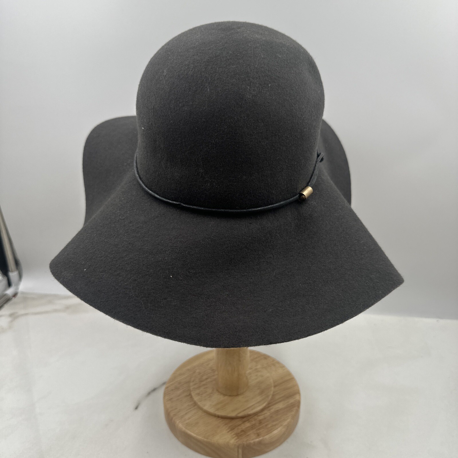 Tart Hat One Size Brown 100% Wool Floppy Wide Brimmed Hat California
