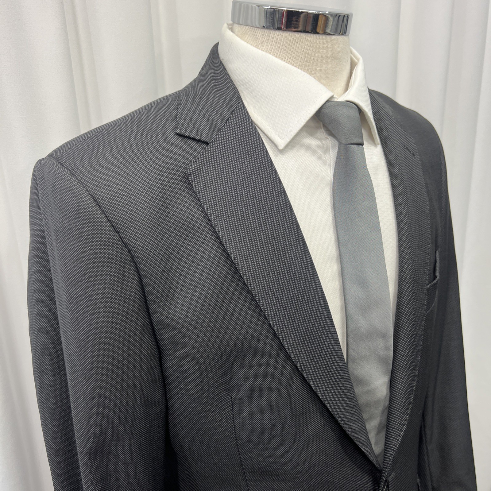 Mark Stephen London Men’s Italian Fabric Wool Suit – Slim Fit – C40L / W36 L32