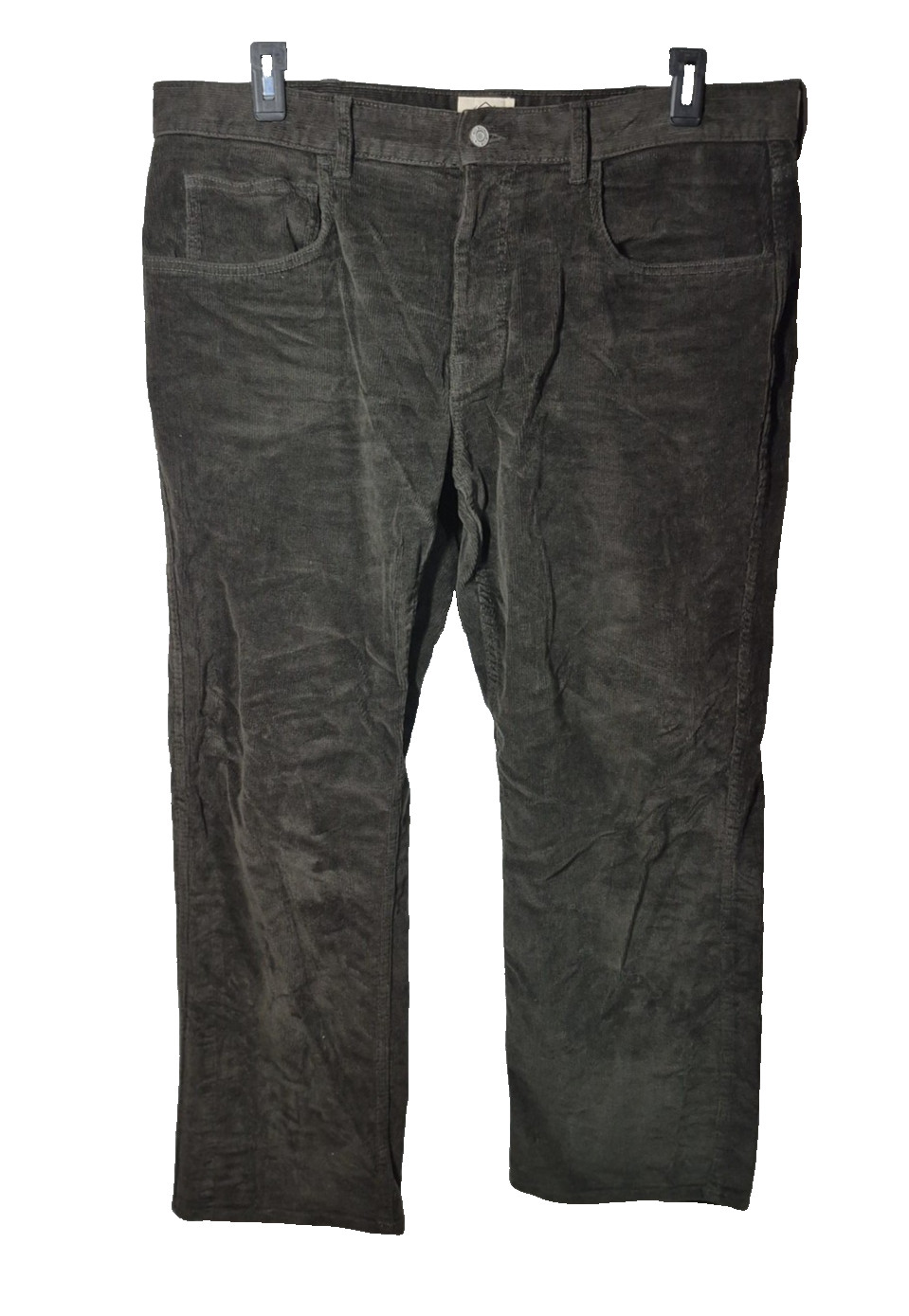 St. John’s Bay Pants Men 38×29 (38x30T Brown Corduroy 5 Pkt Stretch Straight Leg