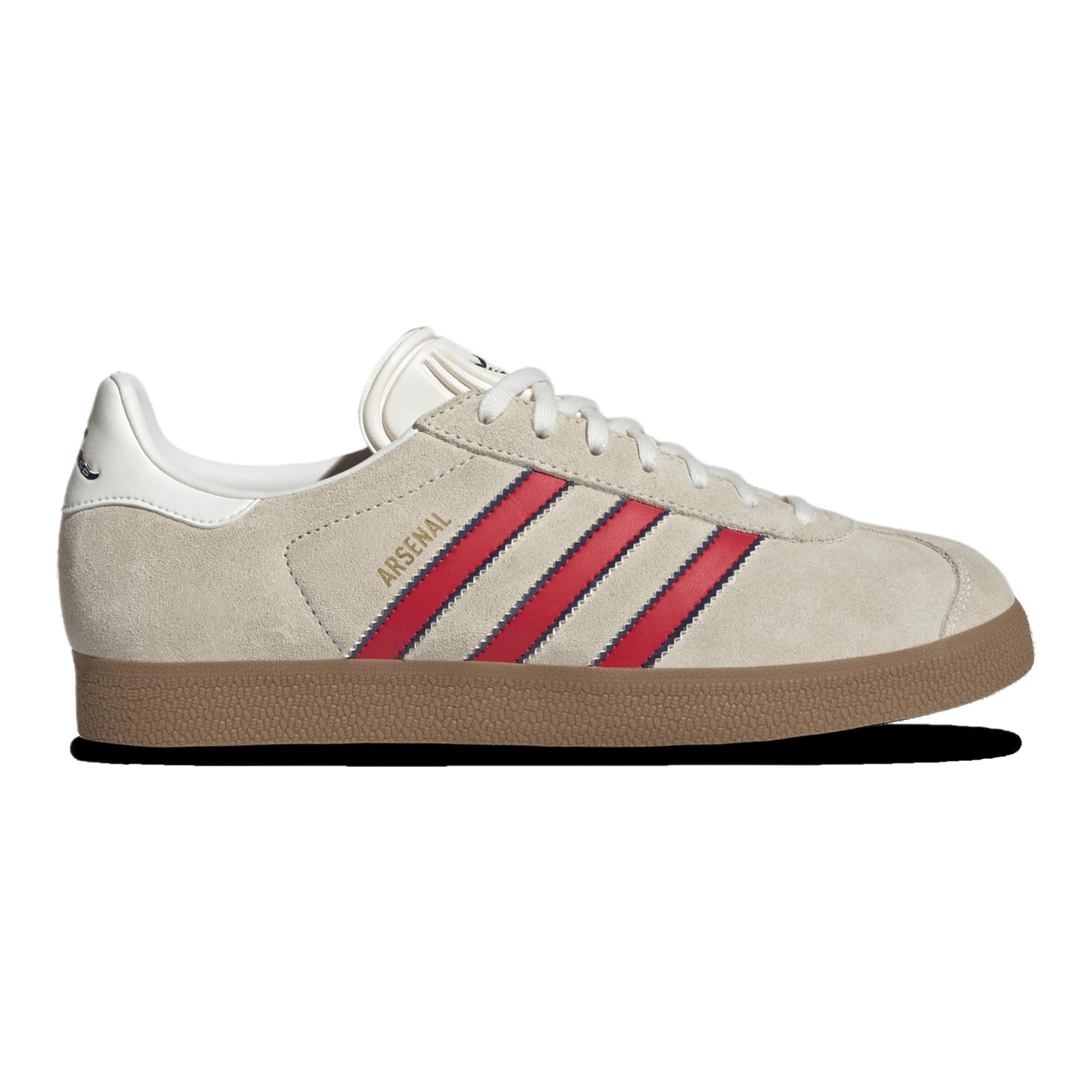 adidas Mens Gazelle Arsenal Sneakers – Off White/Navy