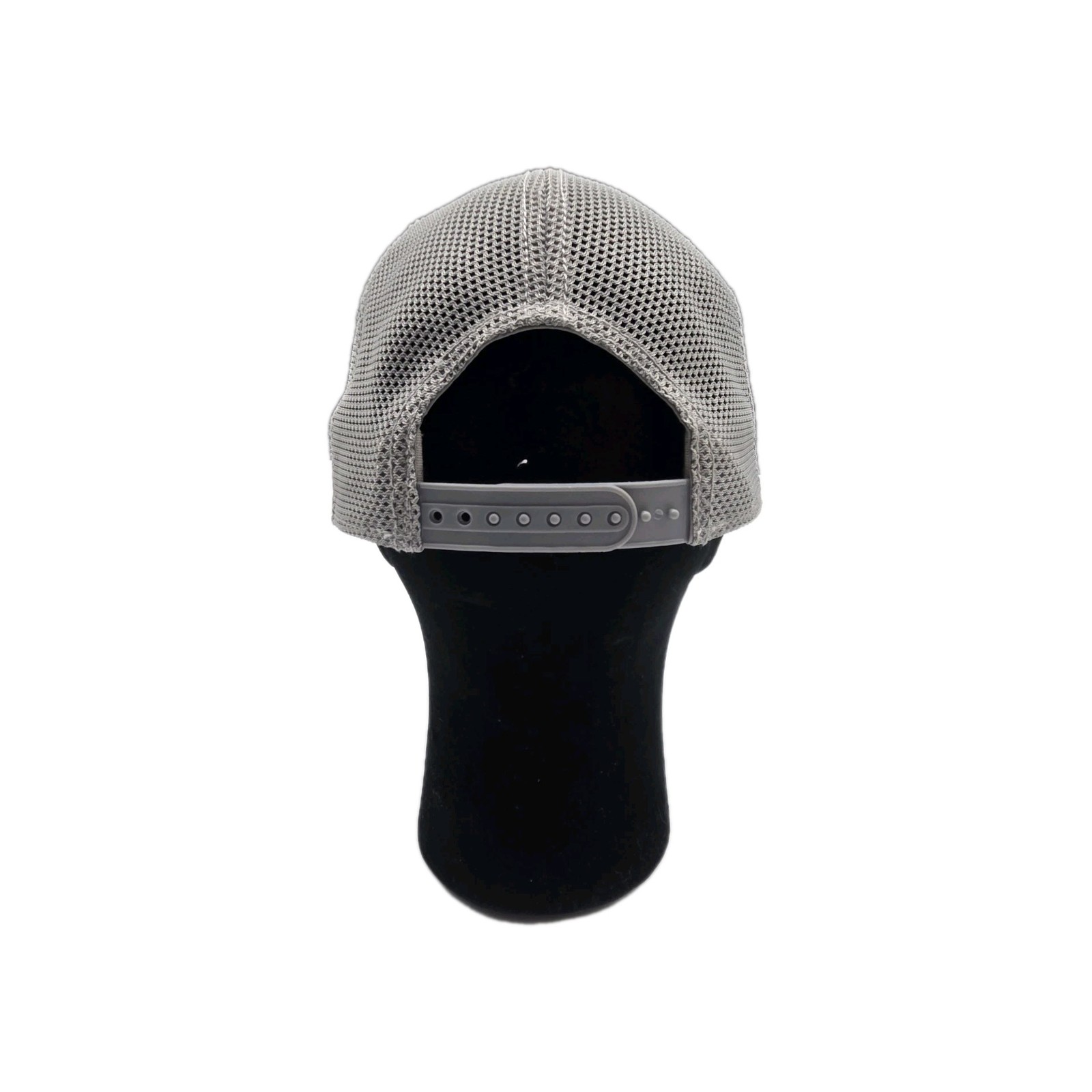 Ascend Trucker Hat Silver Black Adjustable Snap Back