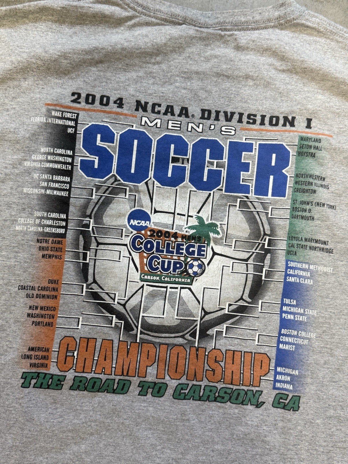 Vintage 2004 Carson Cup NCAA Division One Soccer Tournament Vintage Tee Size XL
