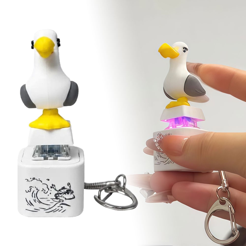 Seagull Mine Keychain, Seagull Mine Button Keychain ET