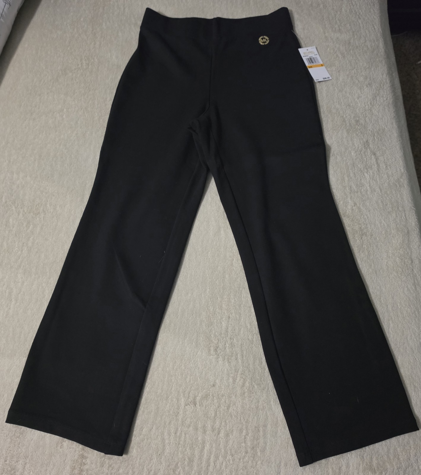NWT-Michael Kors Straight Pull On Black Pants Women’s Size:S