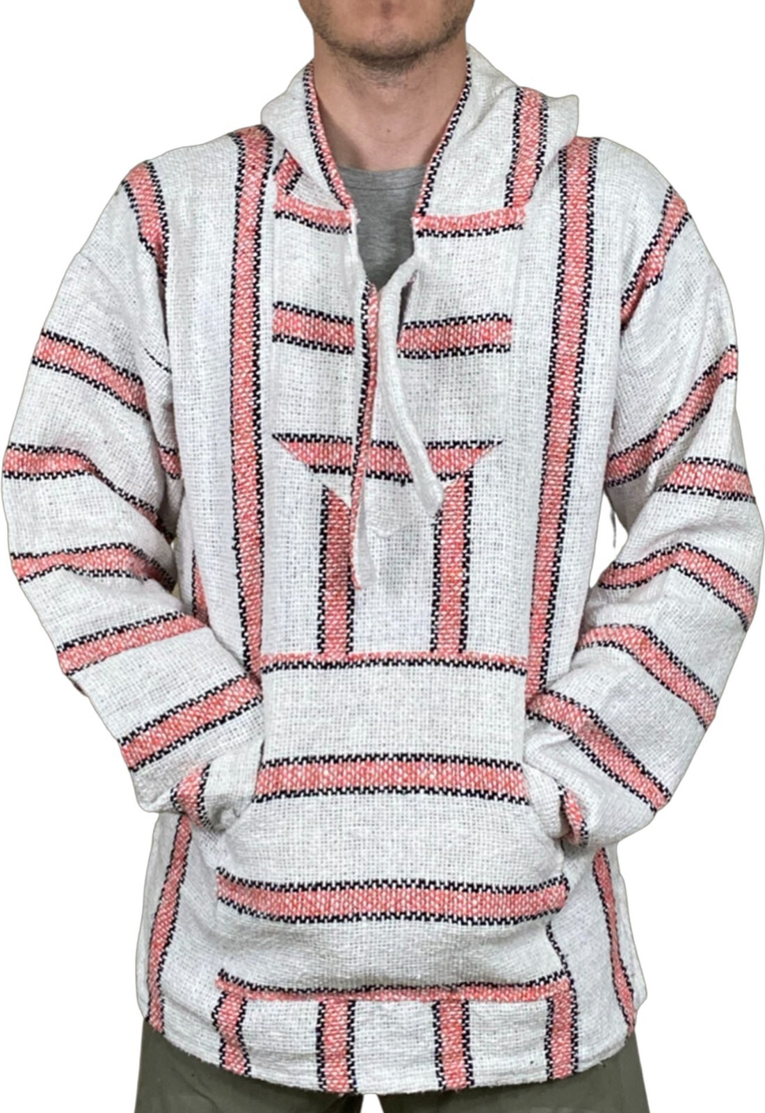 Mexican Poncho Baja Hoodie-Surfer DrugRug Jacket Unisex sz: M, L, XL, 2XL, 3XL