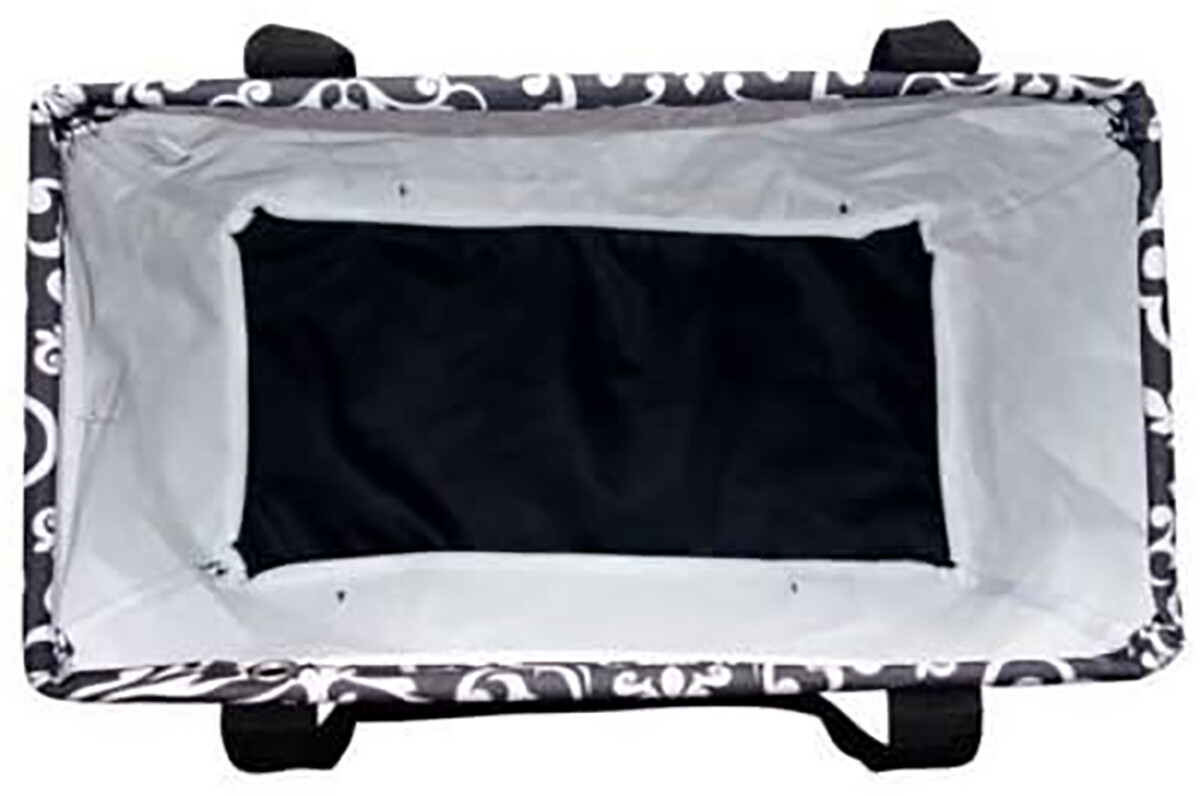 Thirty-one Medium Utility Tote Organizing Laundry Beach Bag Black Parisian