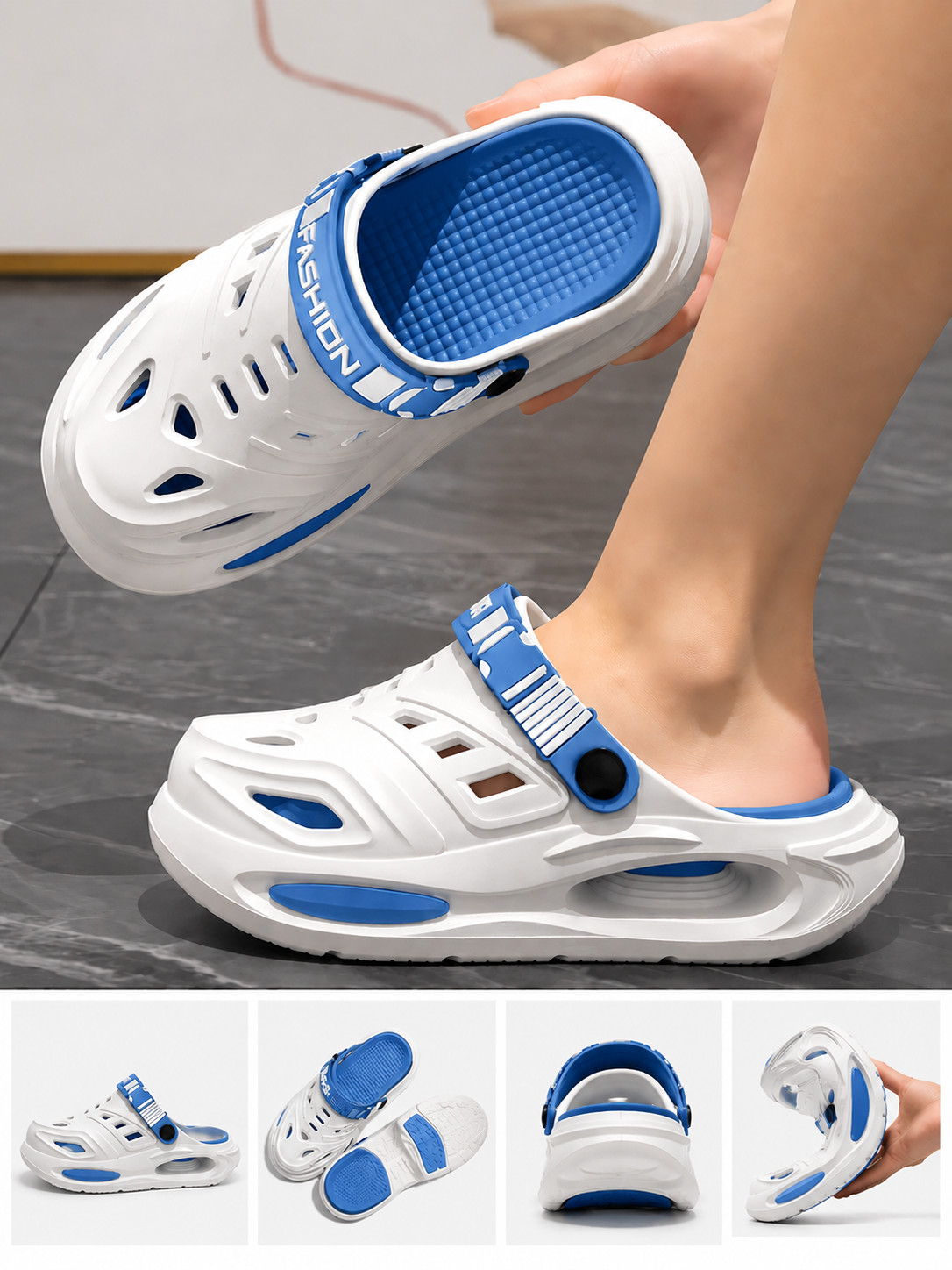 Men’s EVA Arch Support Clogs Lightweight Breathable Anti Slip Casual Sandals Out