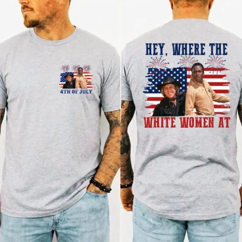 Where The White Women At 4th Of July T-Shirt