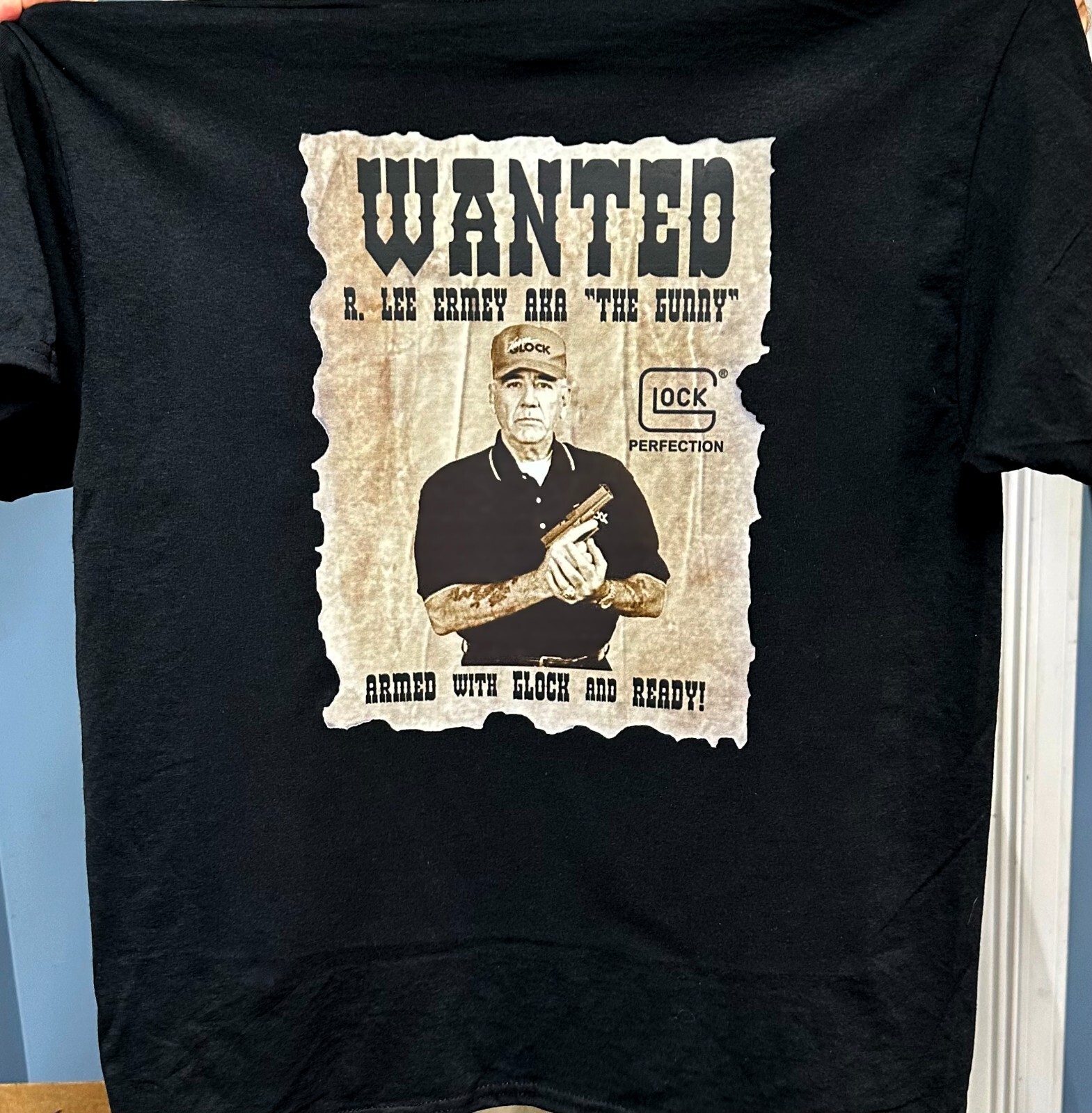 TEAM GLOCK R.LEE ERMEY “THE GUNNY” T-SHIRT Small – 5X – LIMITED QTY CLOSEOUT