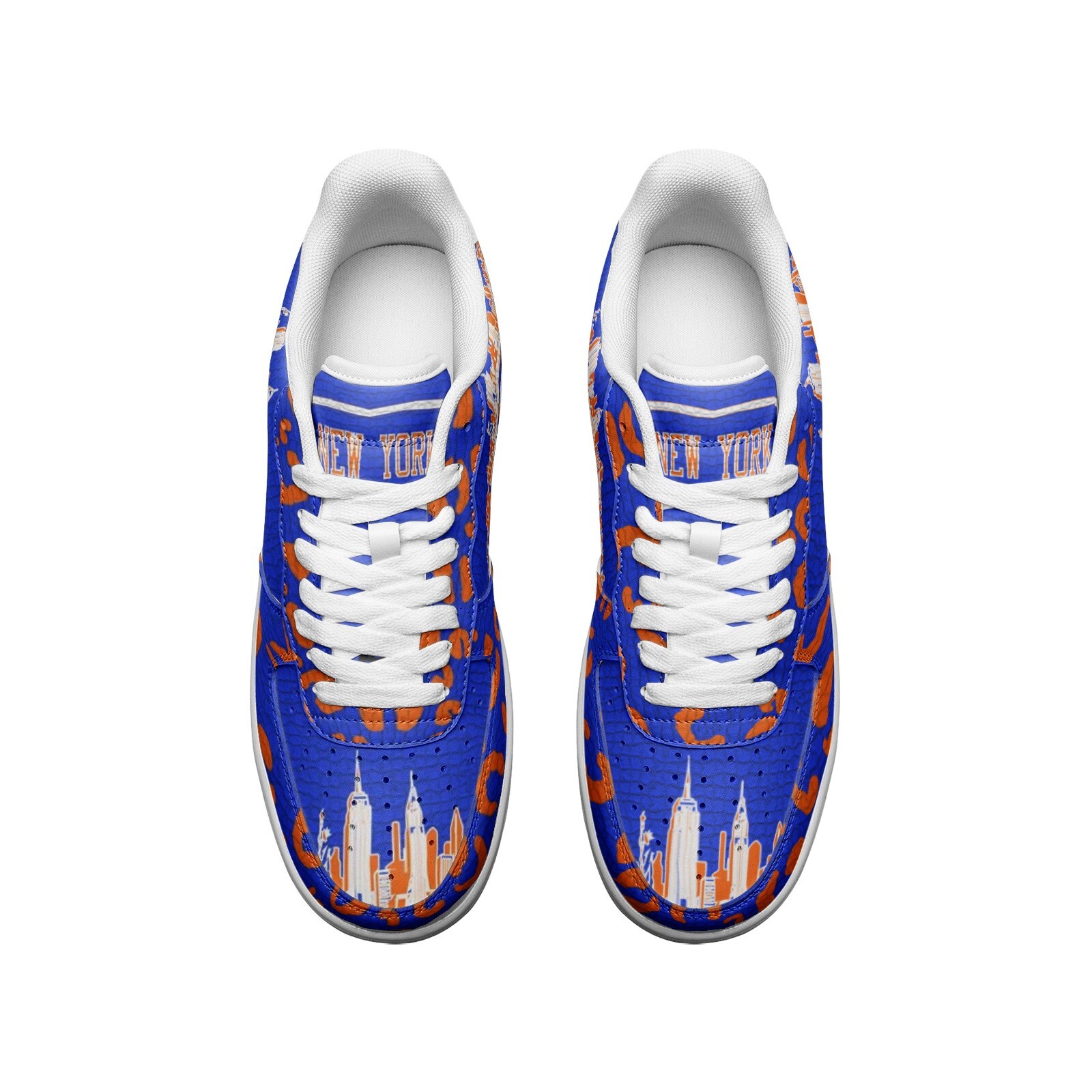 Mens New York Knicks Color Way Low Top Fan Gift Sneakers Basketball Shoes