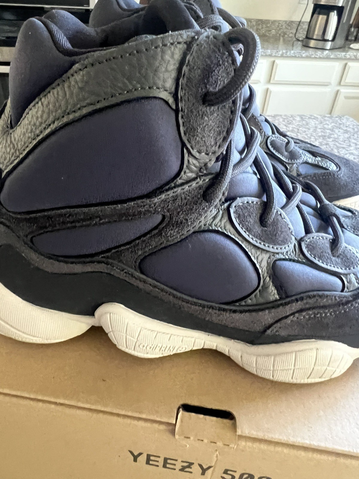 Adidas Yeezy 500 High Slate size 10 FW4968 Black Navy