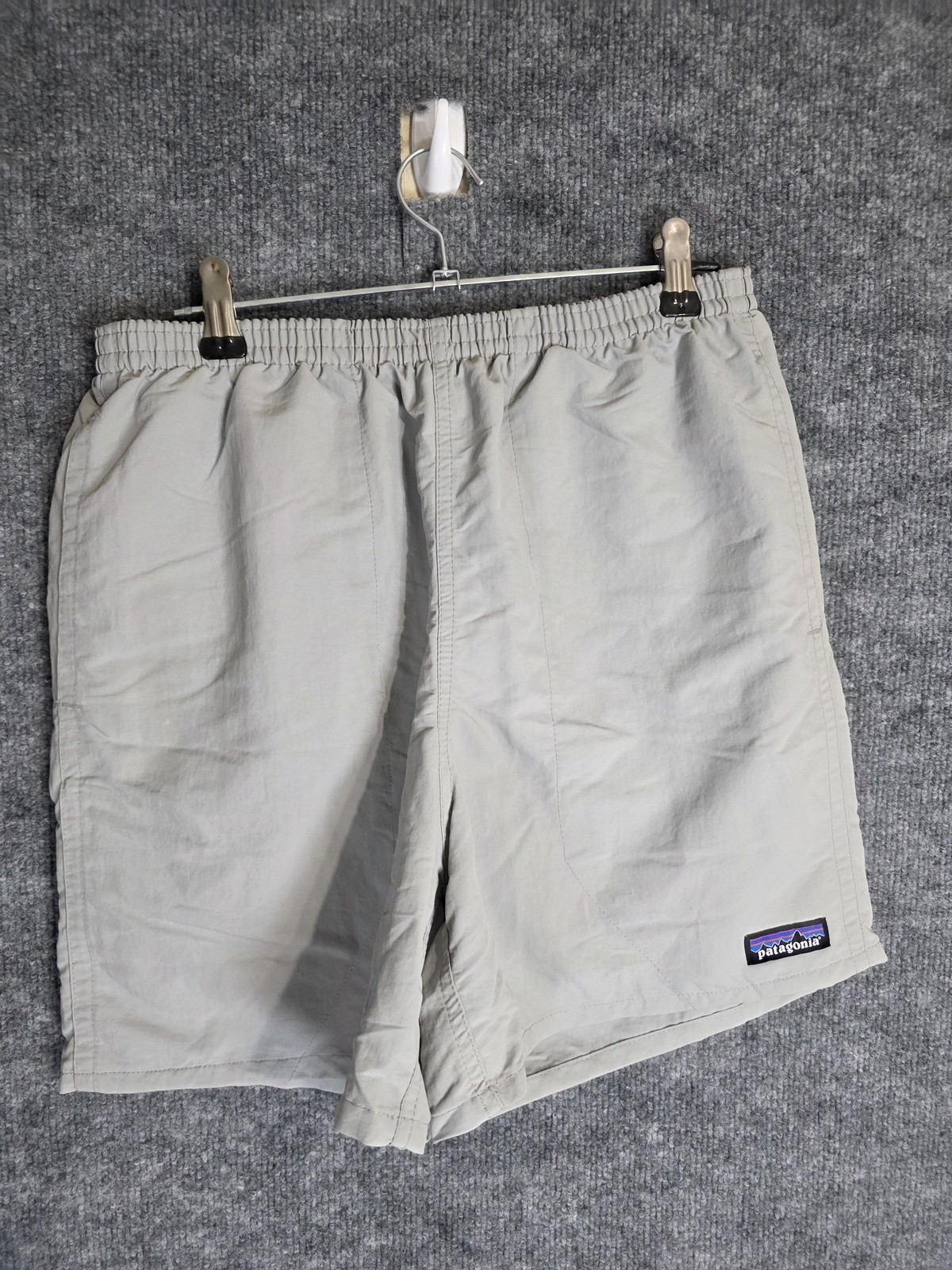 Patagonia NetPlus Shells Shorts Mens Small Gray SGRY Recycled Nylon Swim Lined