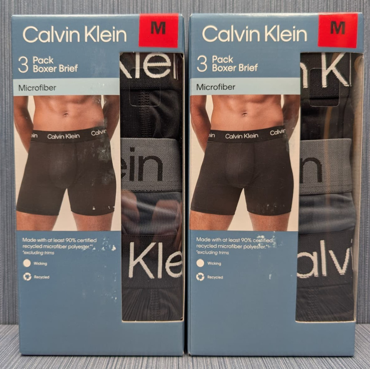 6 Pack x Calvin Klein Microfiber Boxer Brief Medium Size