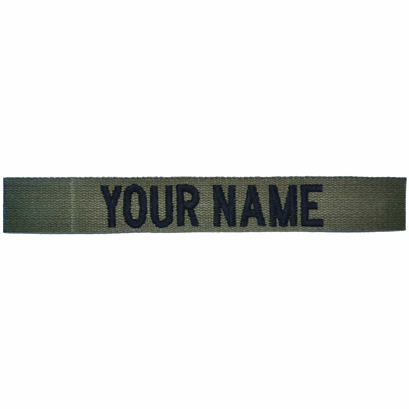 Custom Nylon/Cotton Webbing Name Tape – Olive Drab