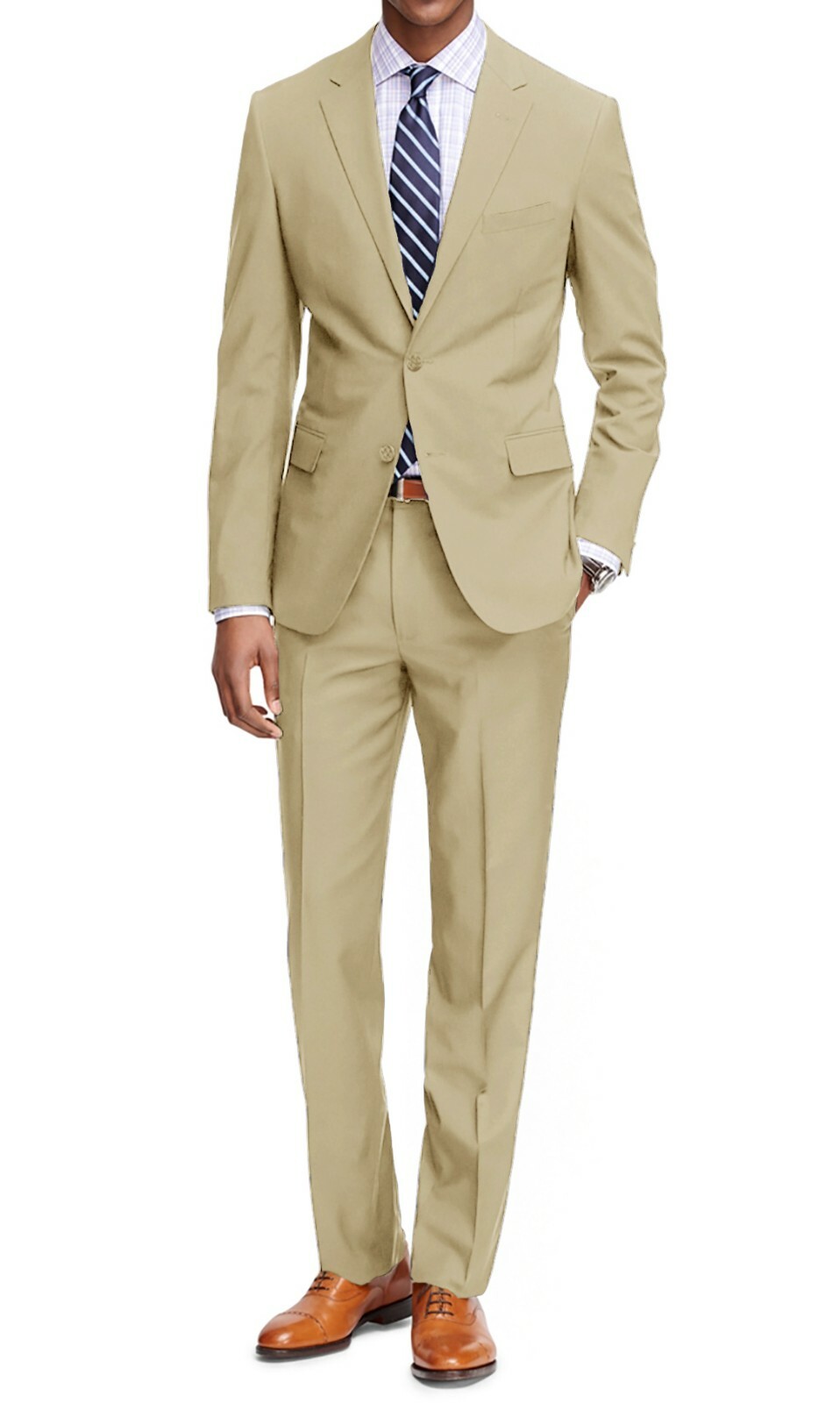 Braveman Men’s Two Piece Classic Regular Fit Suits Jacket and Pant 2 Piece Set