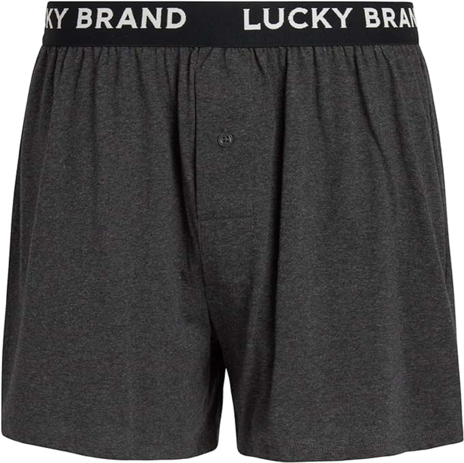Lucky Brand Knit Boxer Shorts Cotton Assorted Black/Gray Color Underwear 4 Pack