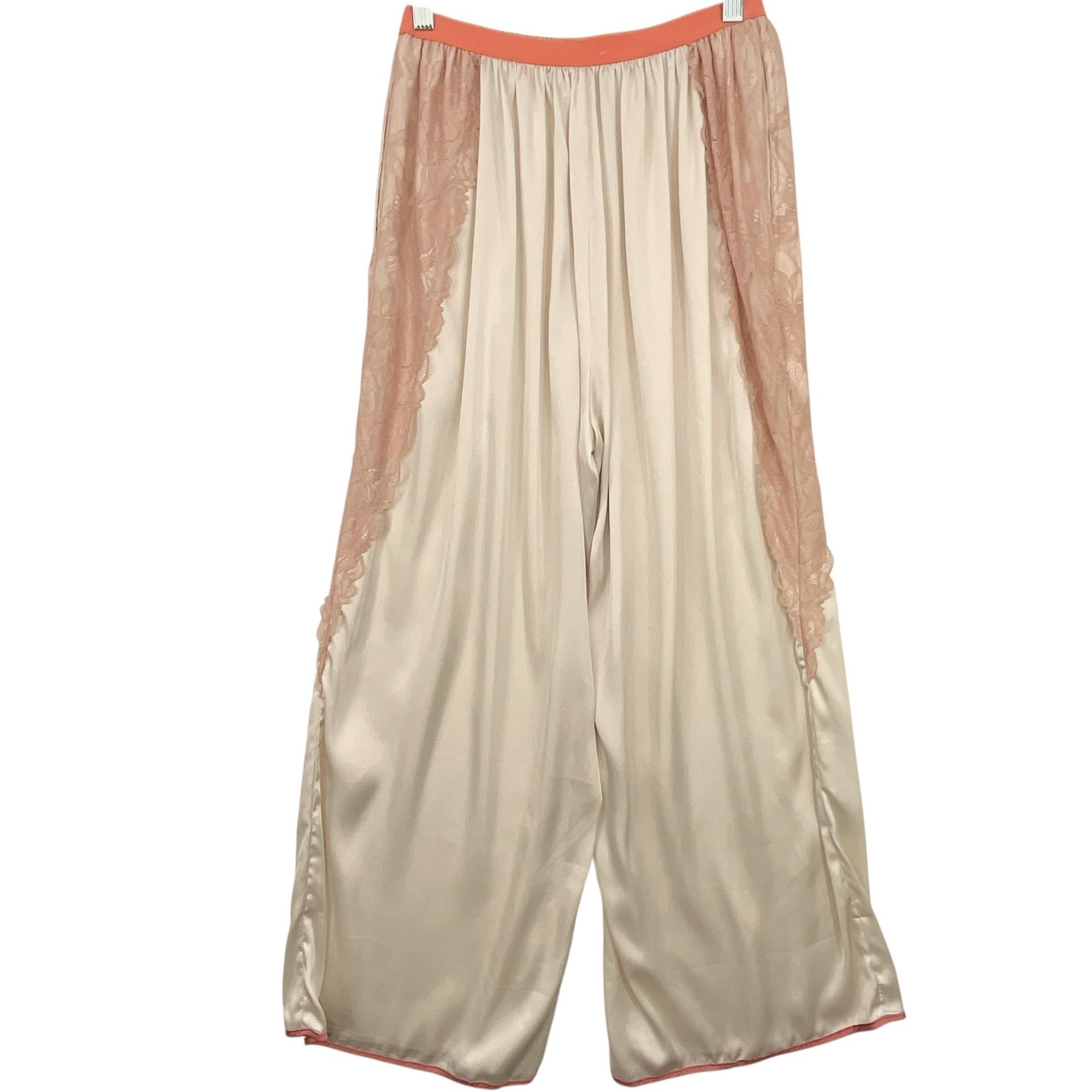 Free People Anywhere With You Pajama Set Womens XS Lace Cami Wide Leg Pants
