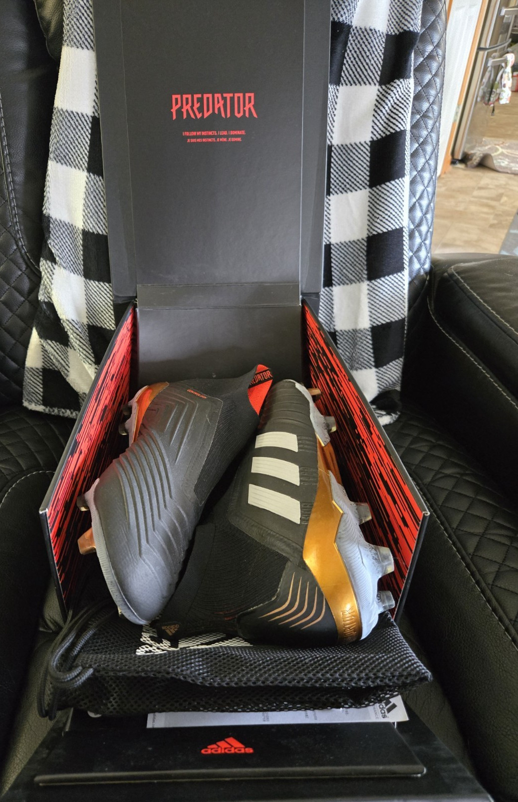 adidas Predator 18+ FG Soccer Cleats Black Rose Gold Skystalker