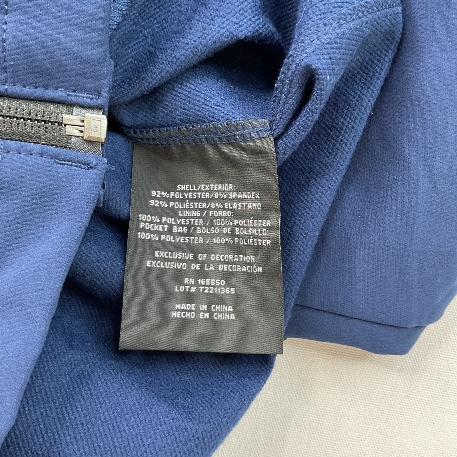 32 Degrees Heat Jacket Men Sz S Softshell Full Zip Blue Minimalist Casual Coat