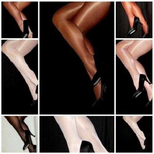 PEAVEY HIGH GLOSS TIGHTS SHINY Shimmer B C D Q Hooters Uniform Sheer 40 denier