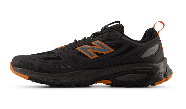 New Balance 410 v9 Men’s Trail Running Shoes Faded Black Orange 4E Wide Auth