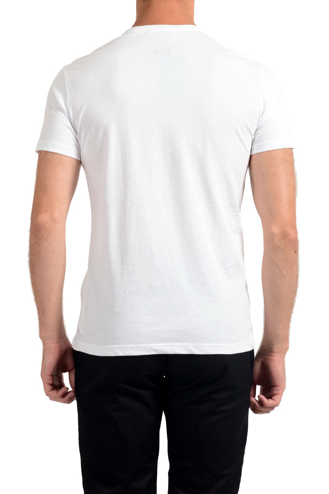 Roberto Cavalli Men’s White Graphic Print Crewneck T-Shirt Sz S M L XL 2XL