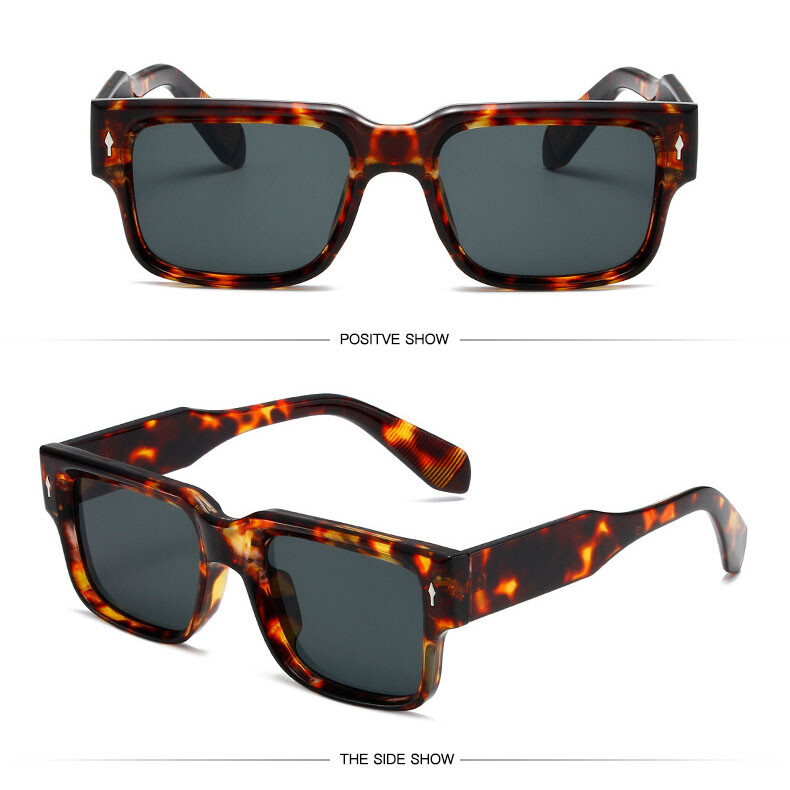Unisex Square Fashion Sunglasses Classic Outdoor Traveling Shade Glasses UV400