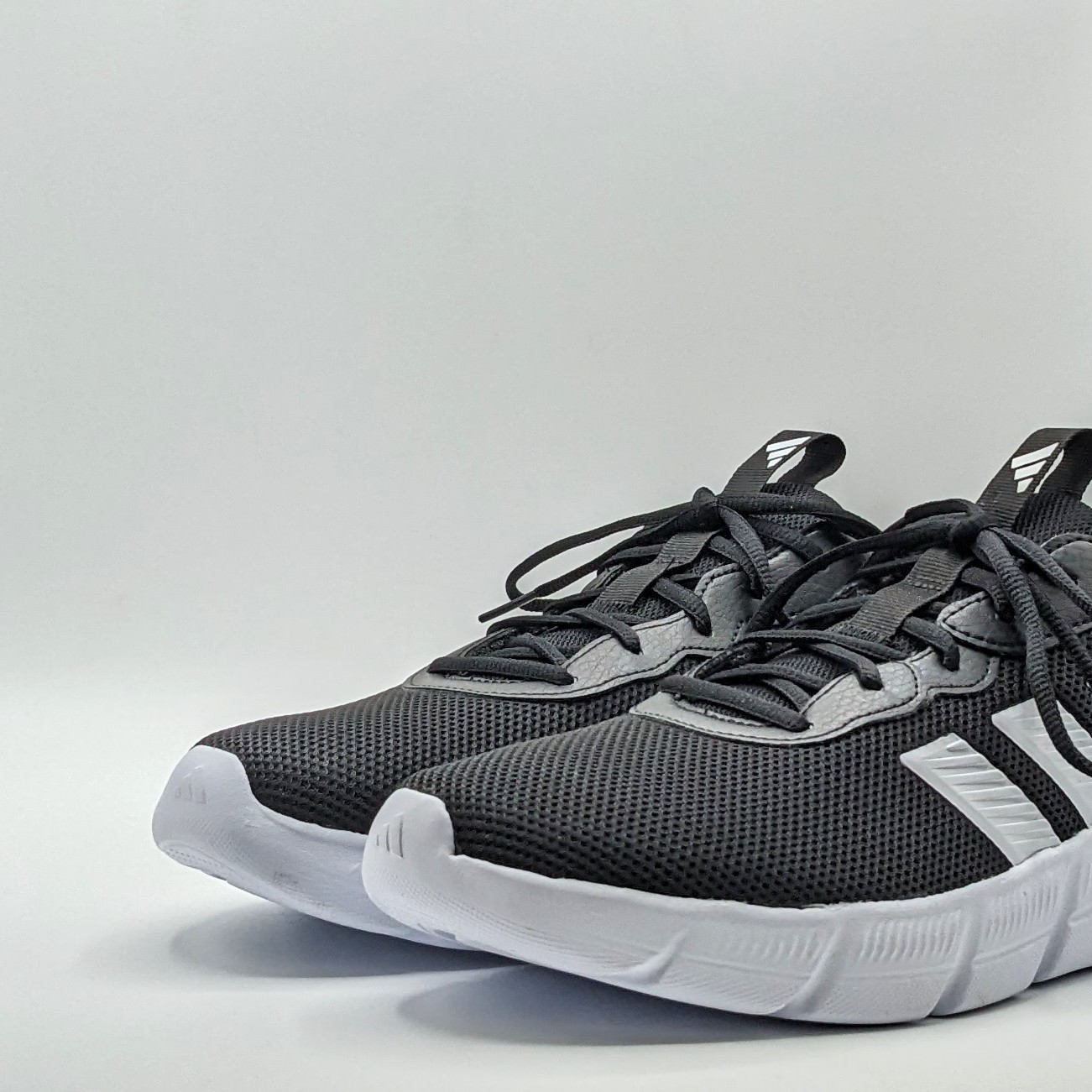 adidas “Cloulfoam Flex Laces” Men’s Everyday Wear Walking Shoes [Black/Wide] NEW
