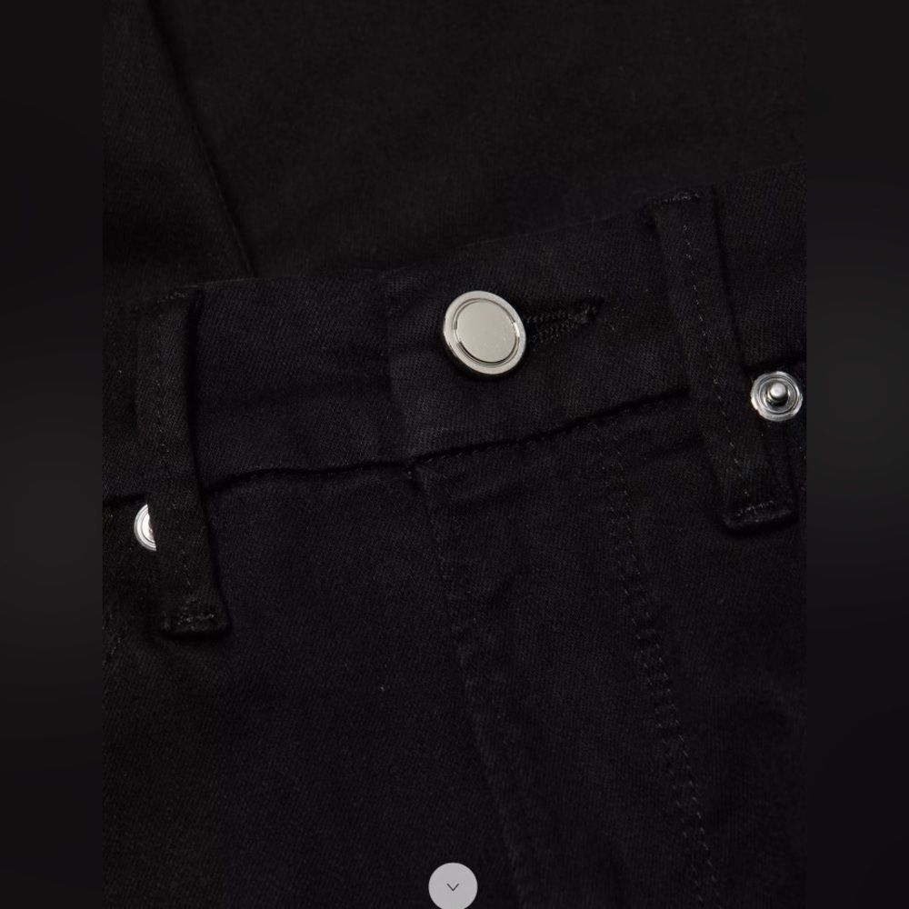 NWT Good American Black Wash Good Legs Crop Size: 00/24