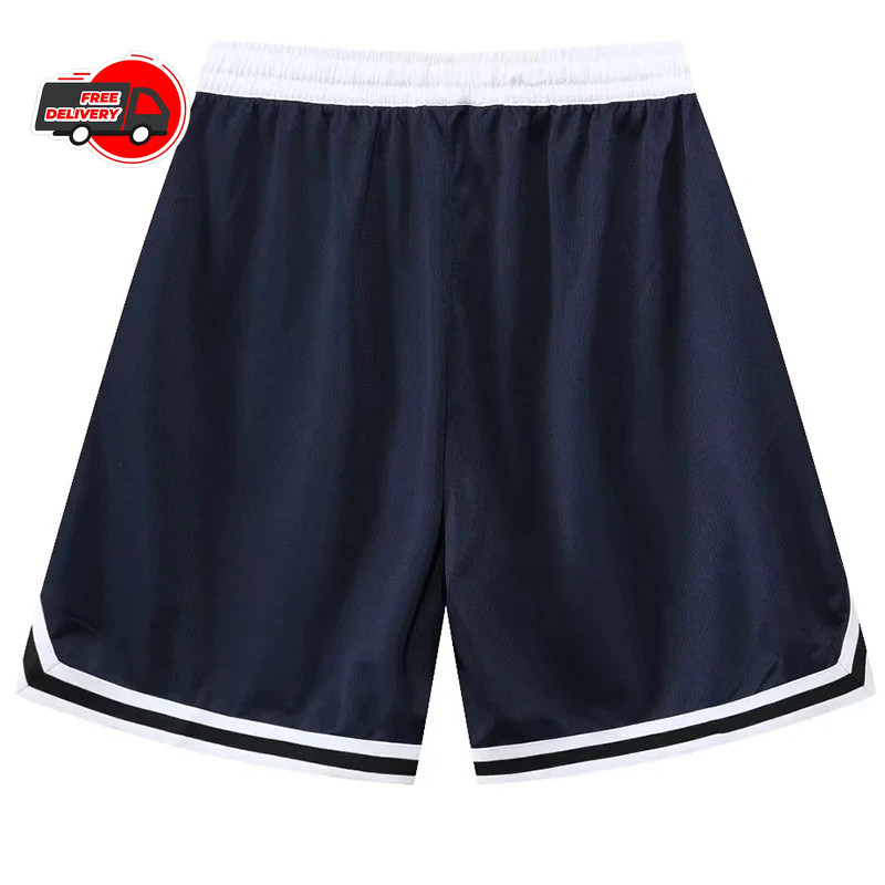 USA Print Basketball Shorts Training Men Active Shorts Loose Pockets Cycling…