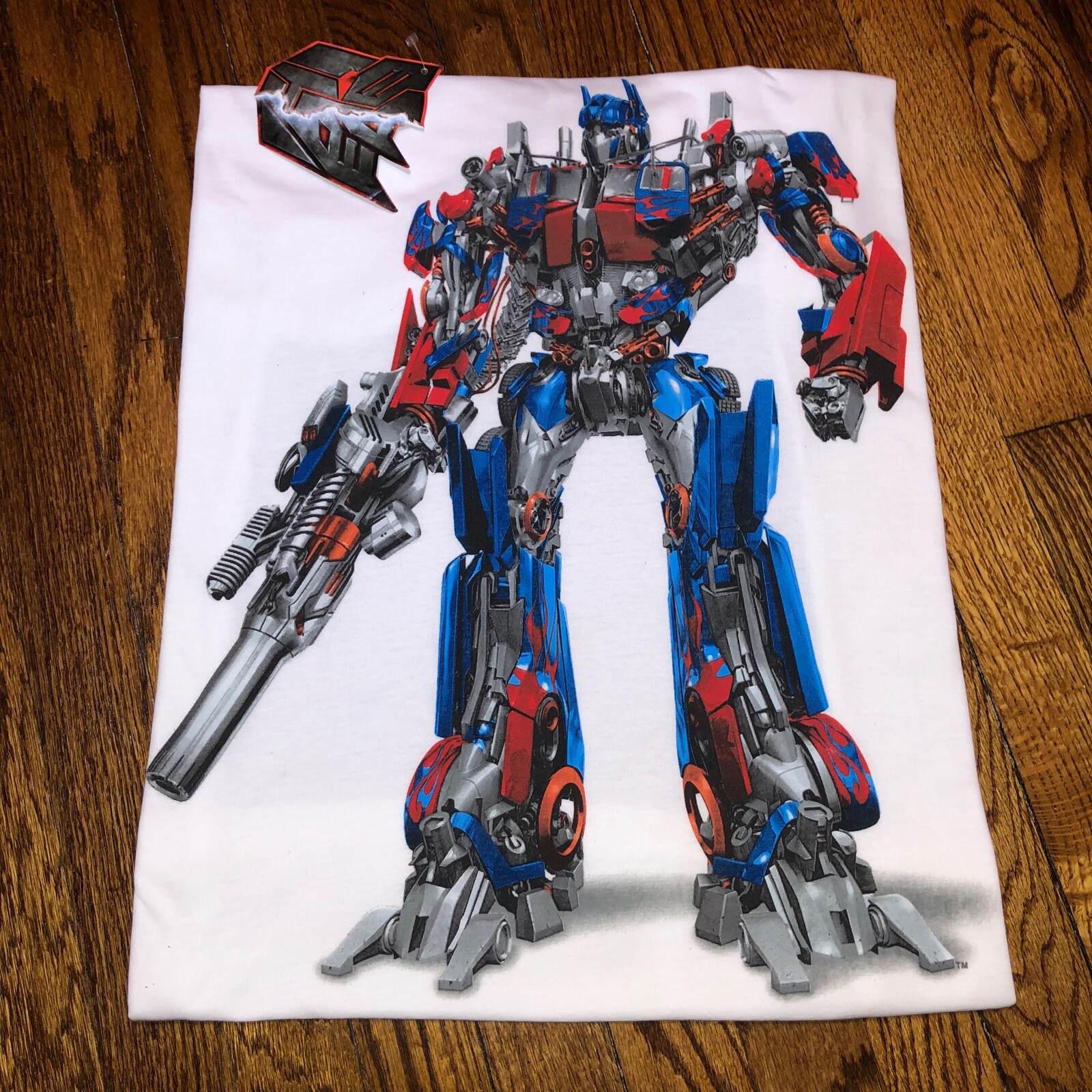 2007 vintage transformers Optimus prime movie y2k90s t-shirt comic rap hip hop L