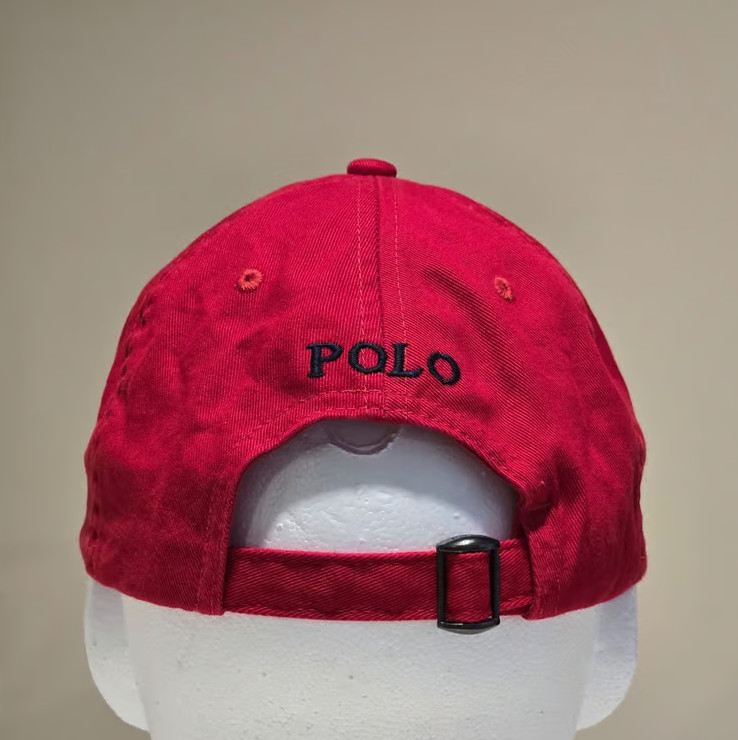 Polo Ralph Lauren Men’s One Size Cotton Chino Adjustable Ball Cap Red