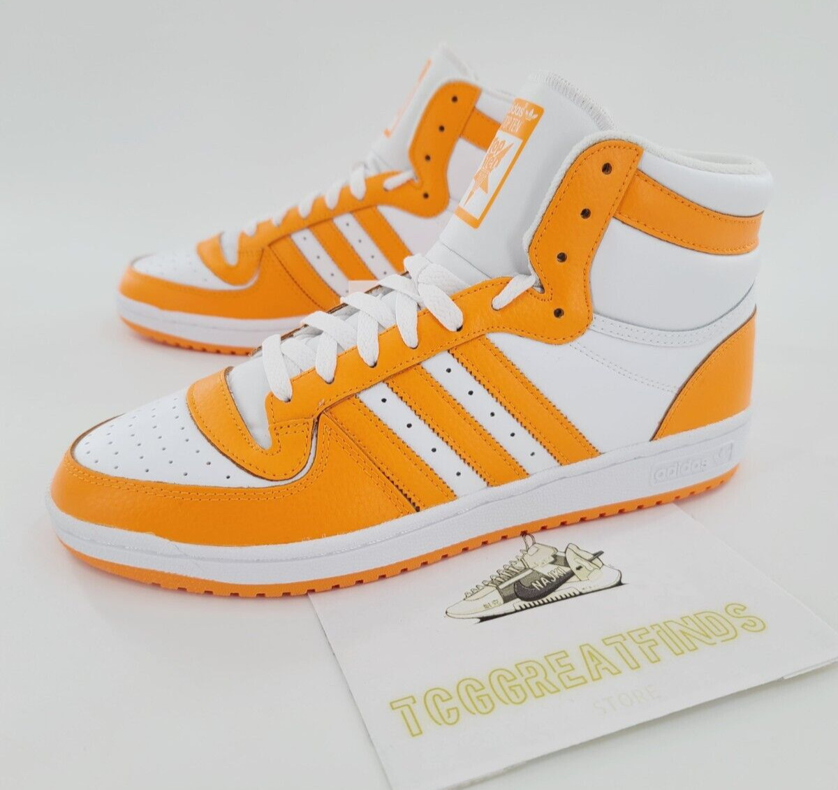 Adidas TOP TEN RB Originals White Orange Men’s Size 10 Shoes GX0758 NEW
