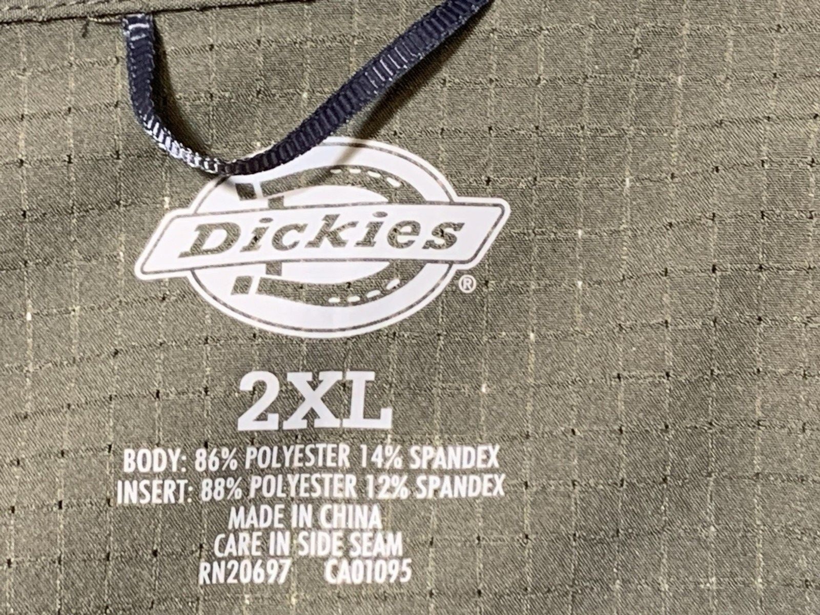 Dickies Work Shirt Be Cool Performance Vented Gray Long Sleeve Button Up 2XL