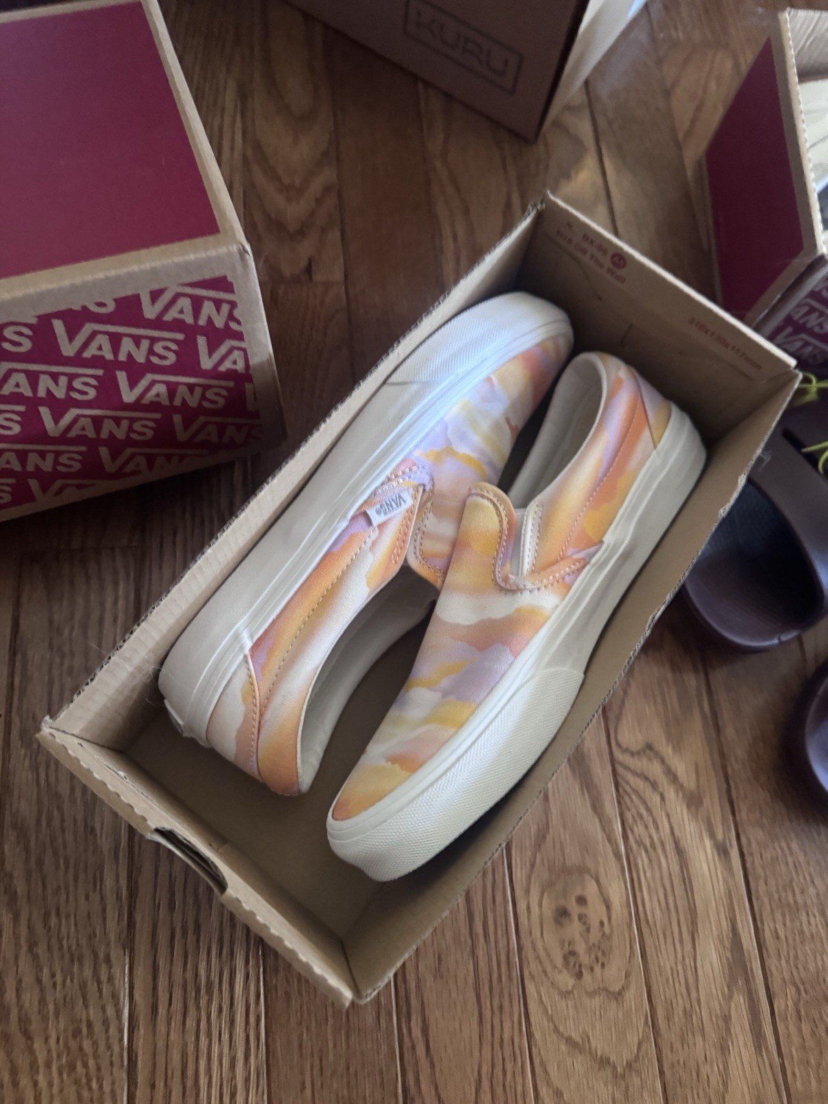 Womens 7.5 Vans Classic Slip On Festival Dream Sneaker Shoe Low Top New HALF BOX
