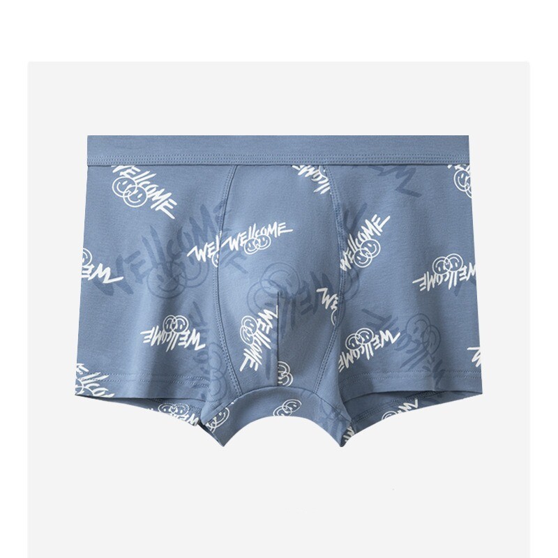 New Men’s Cotton Boxer Shorts Waist Breathable Printed Fashion Boys Boxer Shorts